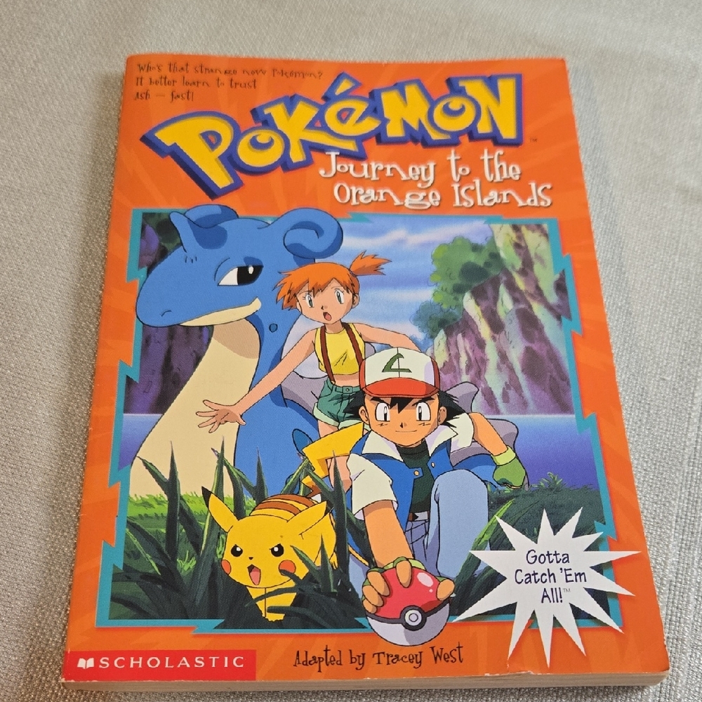 Pokemon Journey to the Orange Islands Book - Blue and Orange